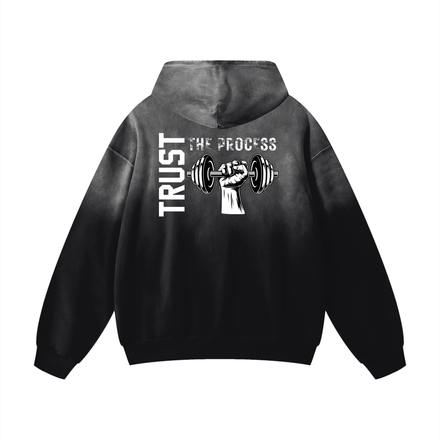 Trust The Process Heavyweight Sunfade Oversized Hoodie
