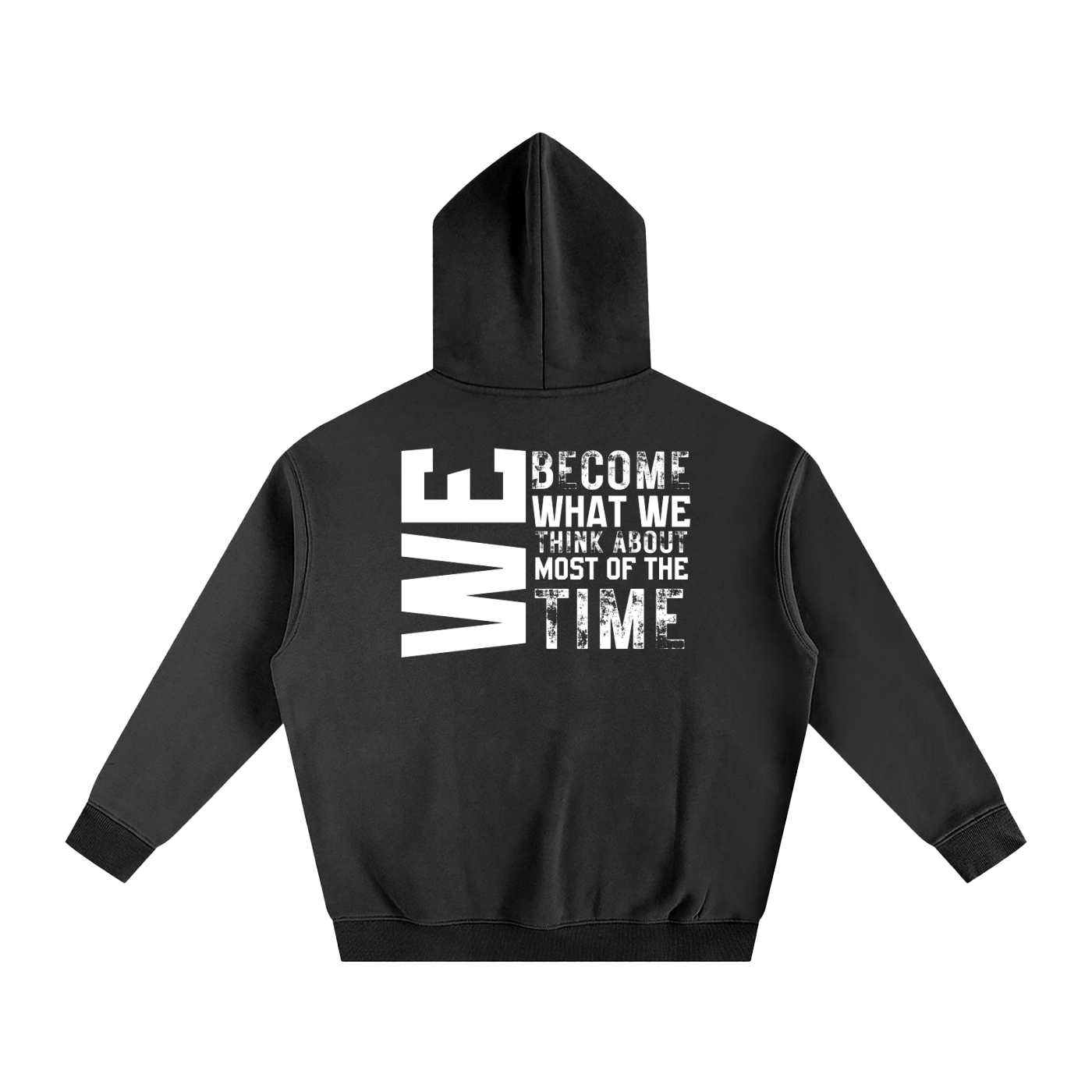 Motivational Oversize Fleeced Hoodie